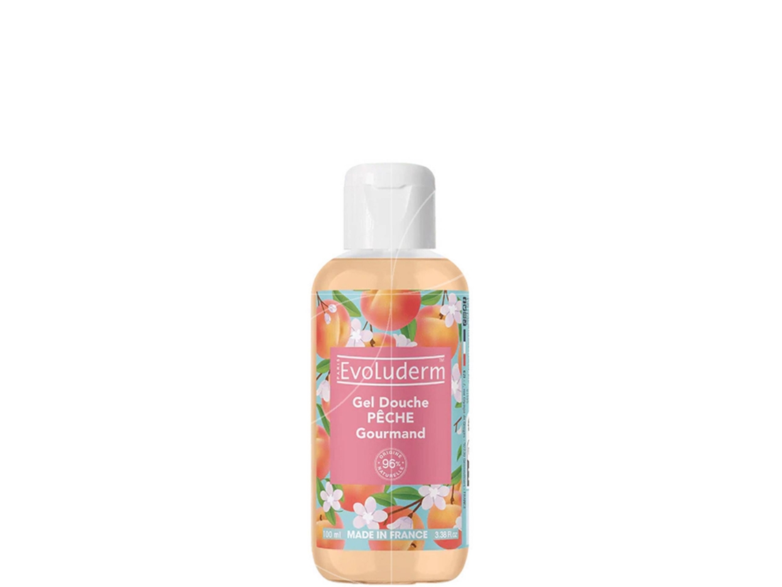 Gel de ducha hidratante de melocotón EVOLUDERM