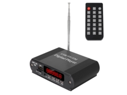 Amplificador De Potencia 3 En 1 Con Bluetooth 5.0, Radio Fm Y Control Remoto Para Música.