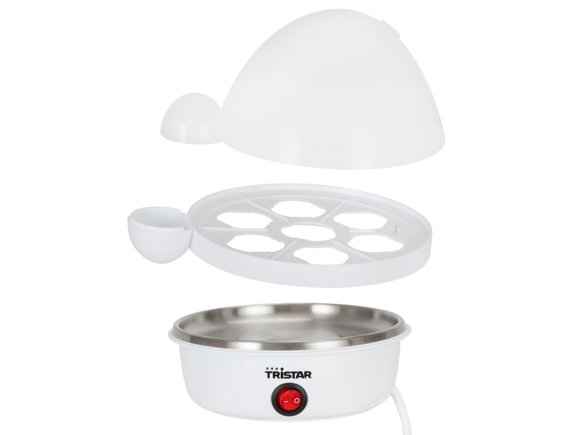 Cocedor de huevos TRISTAR EK-3074 (Capacidad: 7 huevos)
