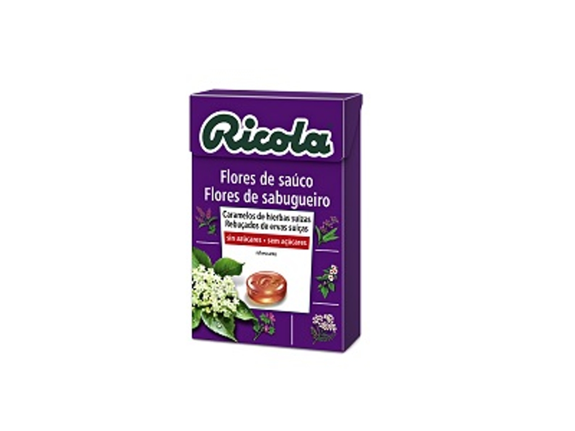Complemento Alimentar RICOLA Ricola Caramelos Sin Azucar 50G Flor Sauco