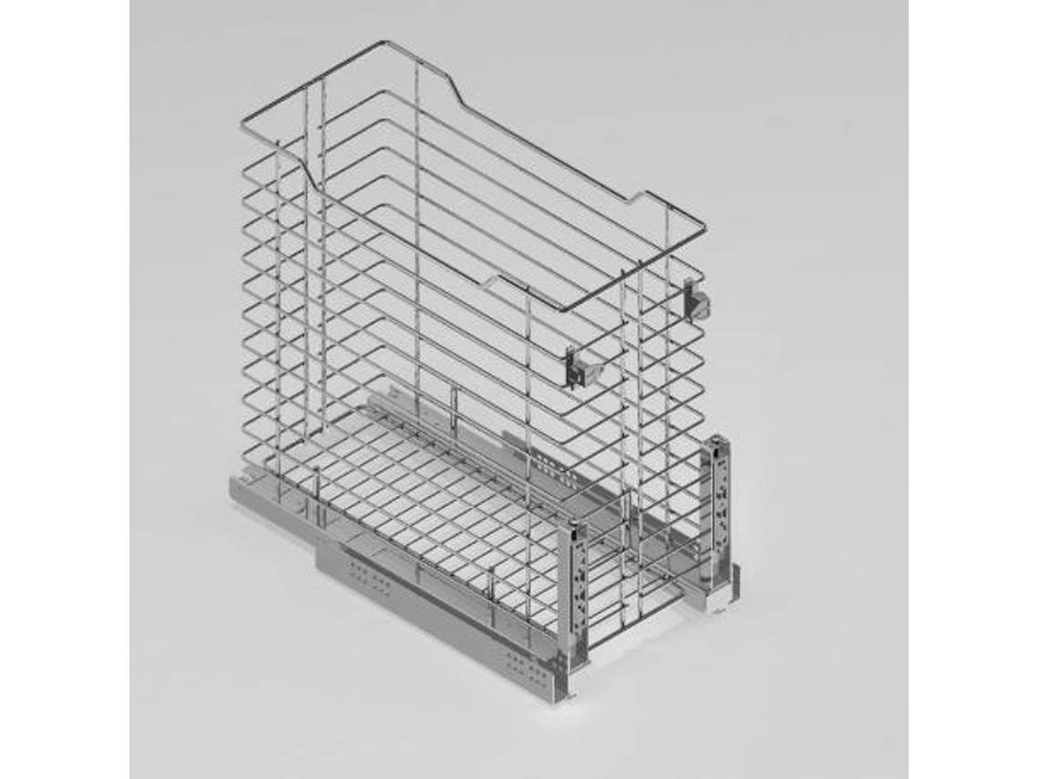 Kit modulo tolva ropa cadence m450 cromo guia ca, extracción total suj.lateral + escuadras