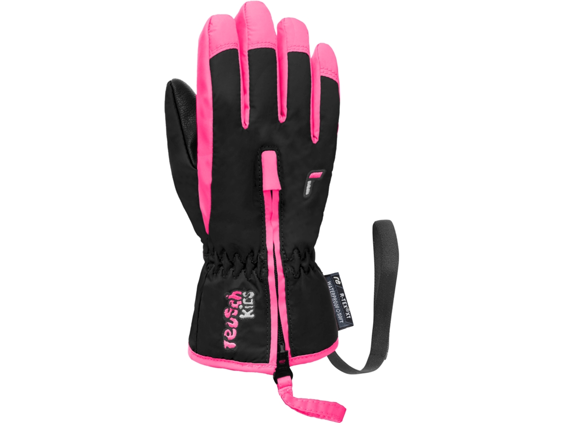 Guantes Unisexo de Esquí REUSCH (5/6 años - Negro)