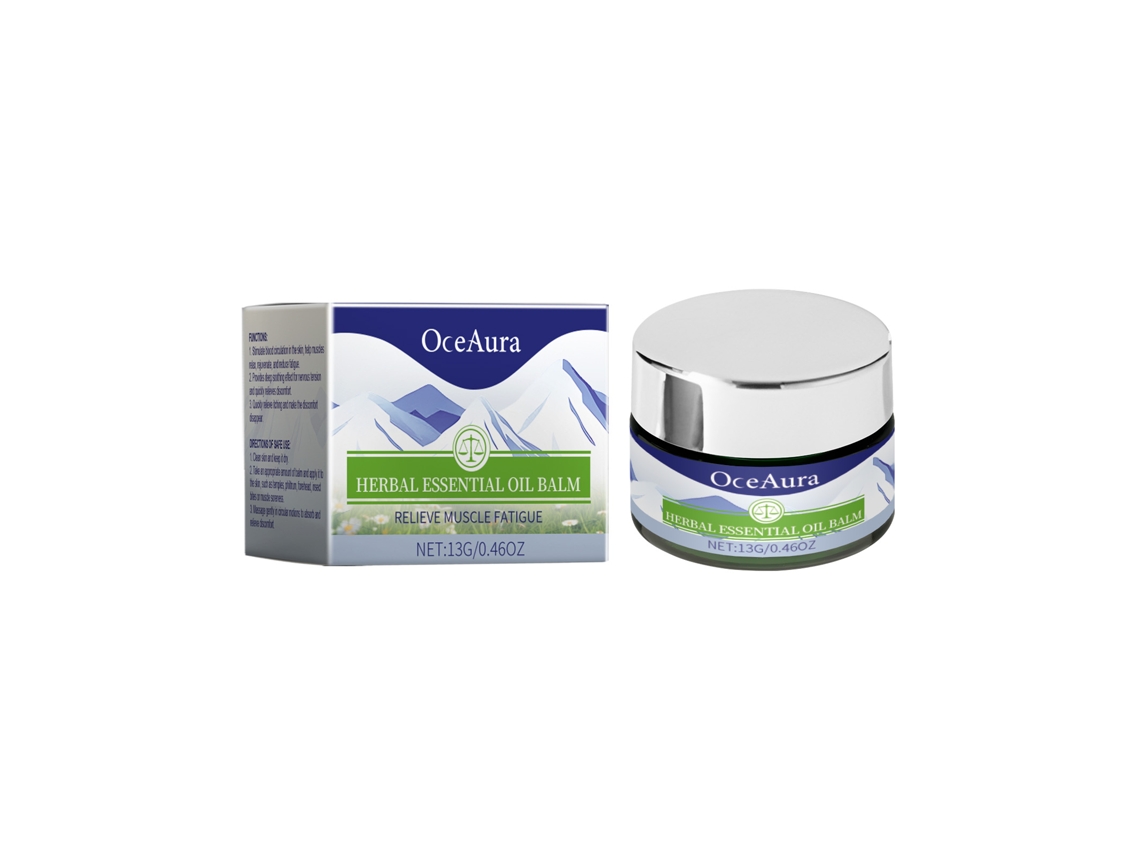 Bálsamo herbal natural con aceite esencial eficaz