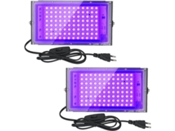 Lámpara LED ultravioleta GOKOCO, reflector UV de 100 W, luz negra, soporte ajustable.