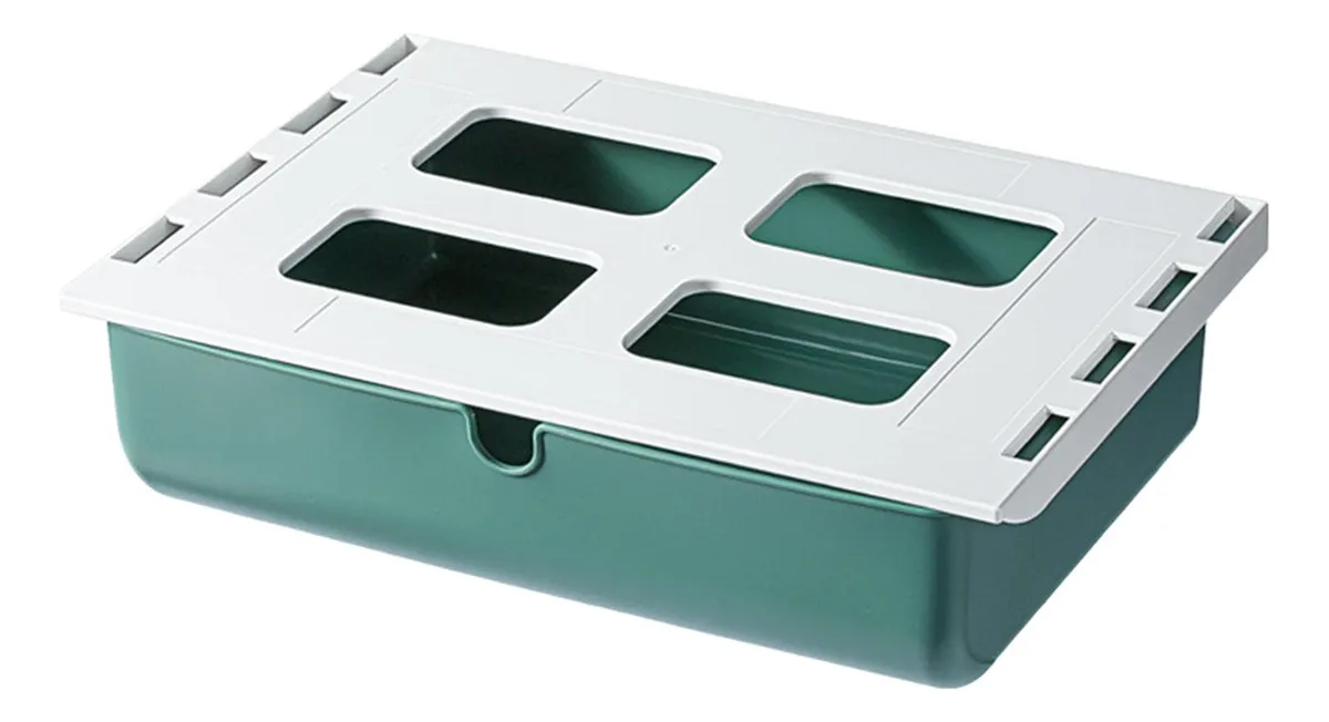Organizador de maquillaje de plástico para debajo del escritorio, Verdevayotoy