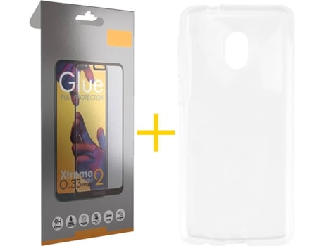 Carcasa + Protector Alcatel 1C 2019 SKYHE Lisa Transparente 79444