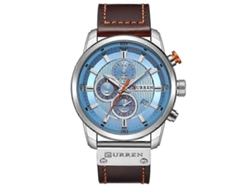 Reloj cronógrafo informal de cuero Curren M8291 para hombre Hengrongshen