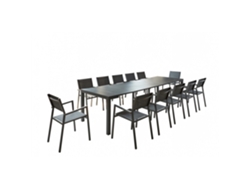 Juego de Cenar Exterior CONCEPT U Olhao (Gris - Aluminio - 316x100x75 cm)