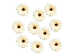 Juego de 10 flores artificiales de margarita Paraslowmoose