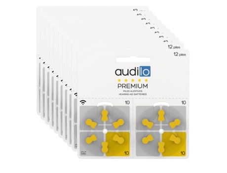 120 Pilas Para Audfonos Audilo Premium Tipo 10