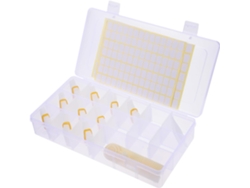 Caja De Almacenamiento Para Bordado Con Compartimentos, Bandeja De Bobinado, Adhesivo Y Herramienta.
