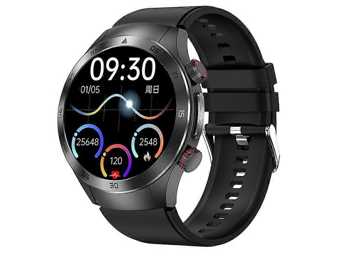 Reloj inteligente E800 con pantalla AMOLED de 1,49 pulgadas, Bluetooth, llamadas, terapia láser, ECG, correa de silicona Ly Ebike