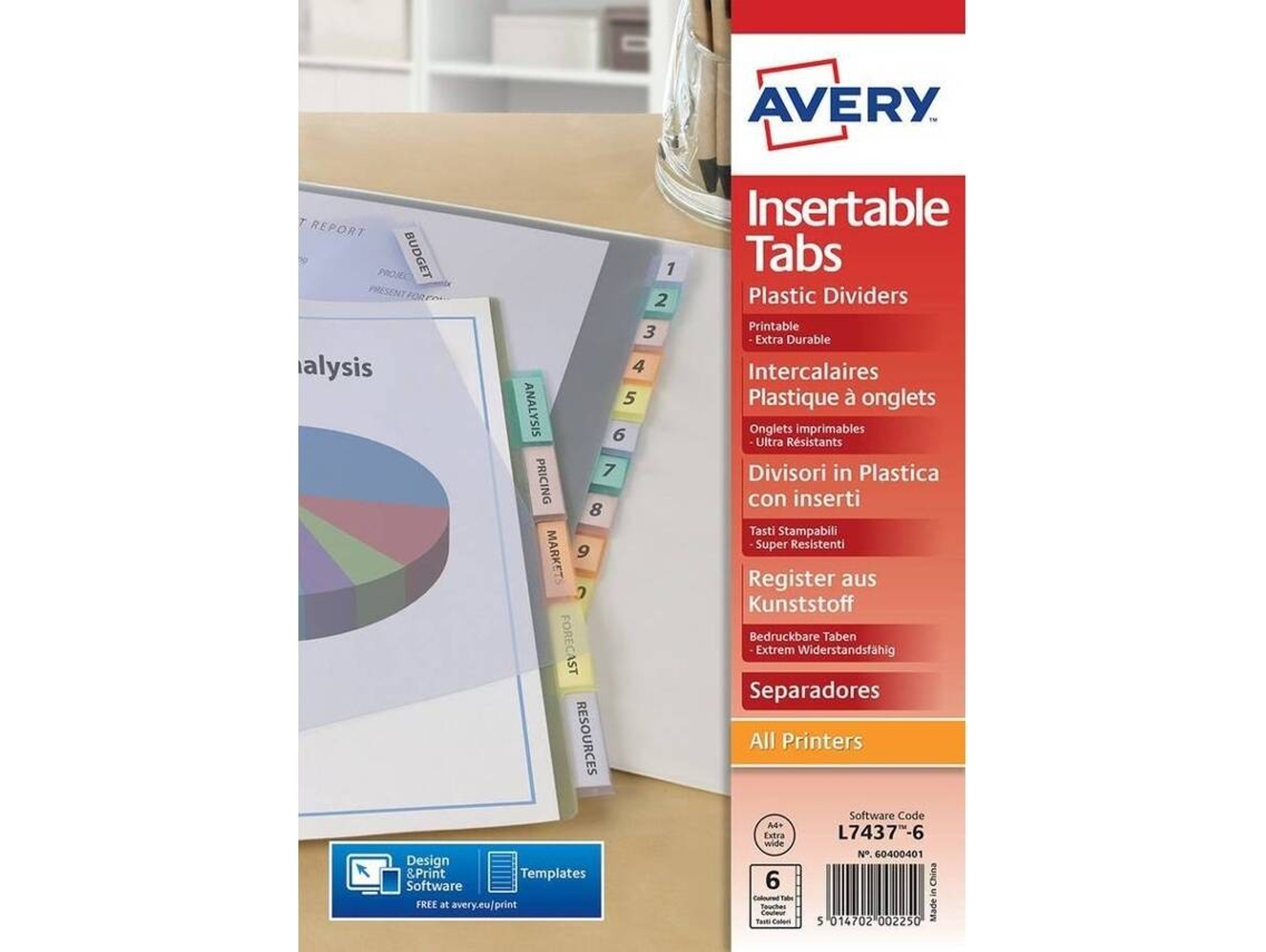 Separadores AVERY 05611501