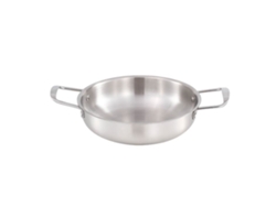 Olla Coreana De Acero Inoxidable Para Ramen Con Asa, 18 Cm, Calentamiento Rápido Para Fideos Y Sopa.