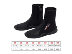 Botas De Buceo De Neopreno Anti-cosquillas Con Cremallera Para Buceo, Surf, Snorkel, Vela Y Piragüismo - Unisex