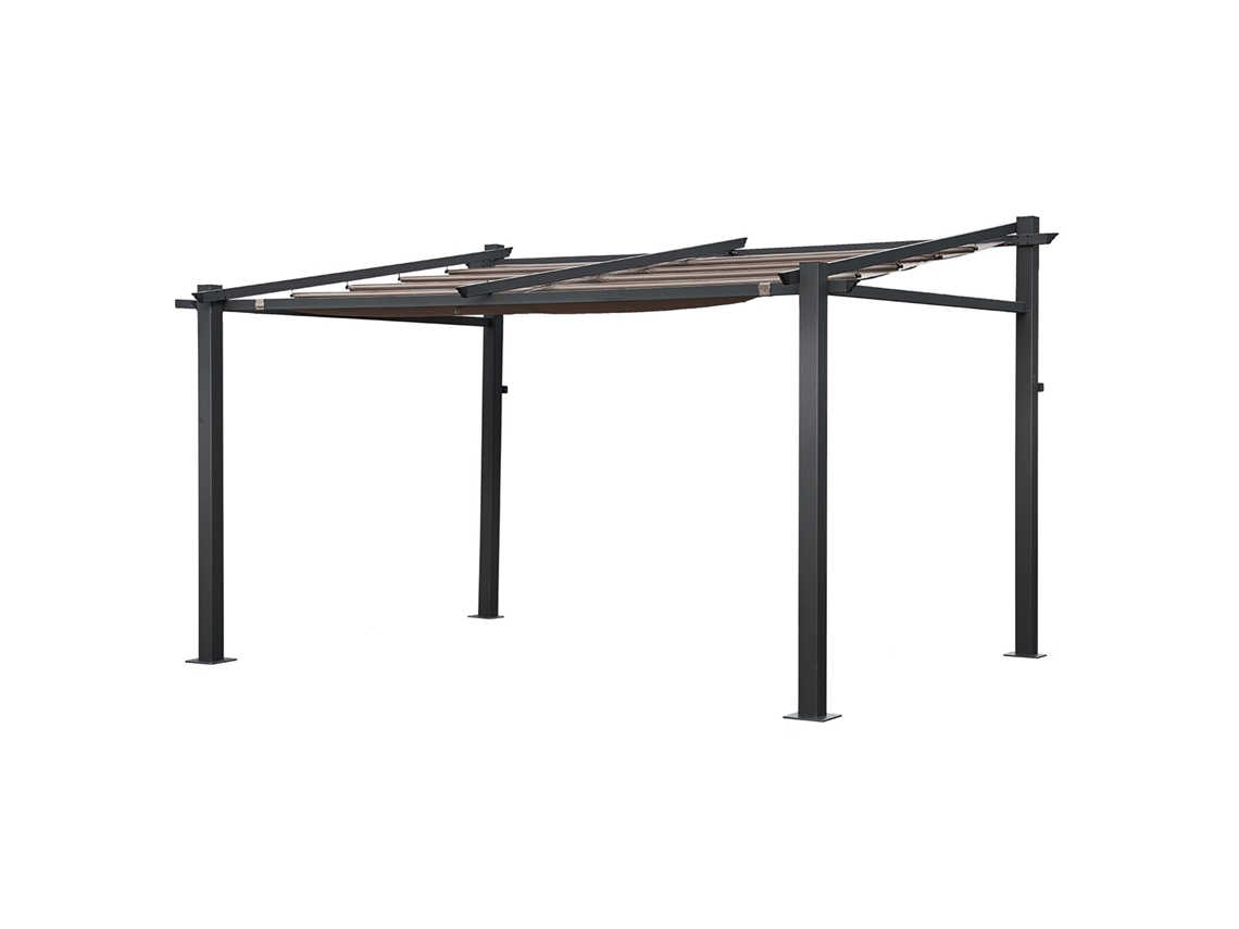 Pérgola mural 3 4m FRÉJUS topo- estructura de aluminio HAPPY GARDEN