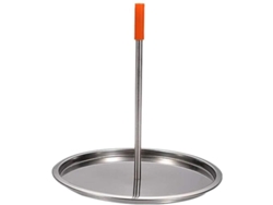 Asador Vertical De Acero Inoxidable Para Barbacoa, Con Rejilla Extraíble Para Asar Carne (1 Unidad, Color Plata)