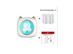 Mini Impresora 7 Luces Led Mini Impresora De Papel Térmico De Bolsillo C23-08 Gertiz