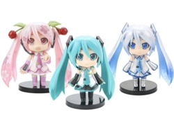 Set de figuras CUICH Hatsune Miku (3 unidades - 10 cm)