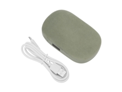 Calentador De Manos Power Bank 10000mah 2 En 1 Carga Rápida Portátil Recargable Digital Verde