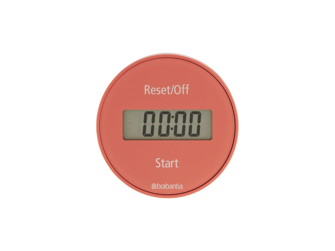 Temporizador de cocina digital de plástico rojo sabroso