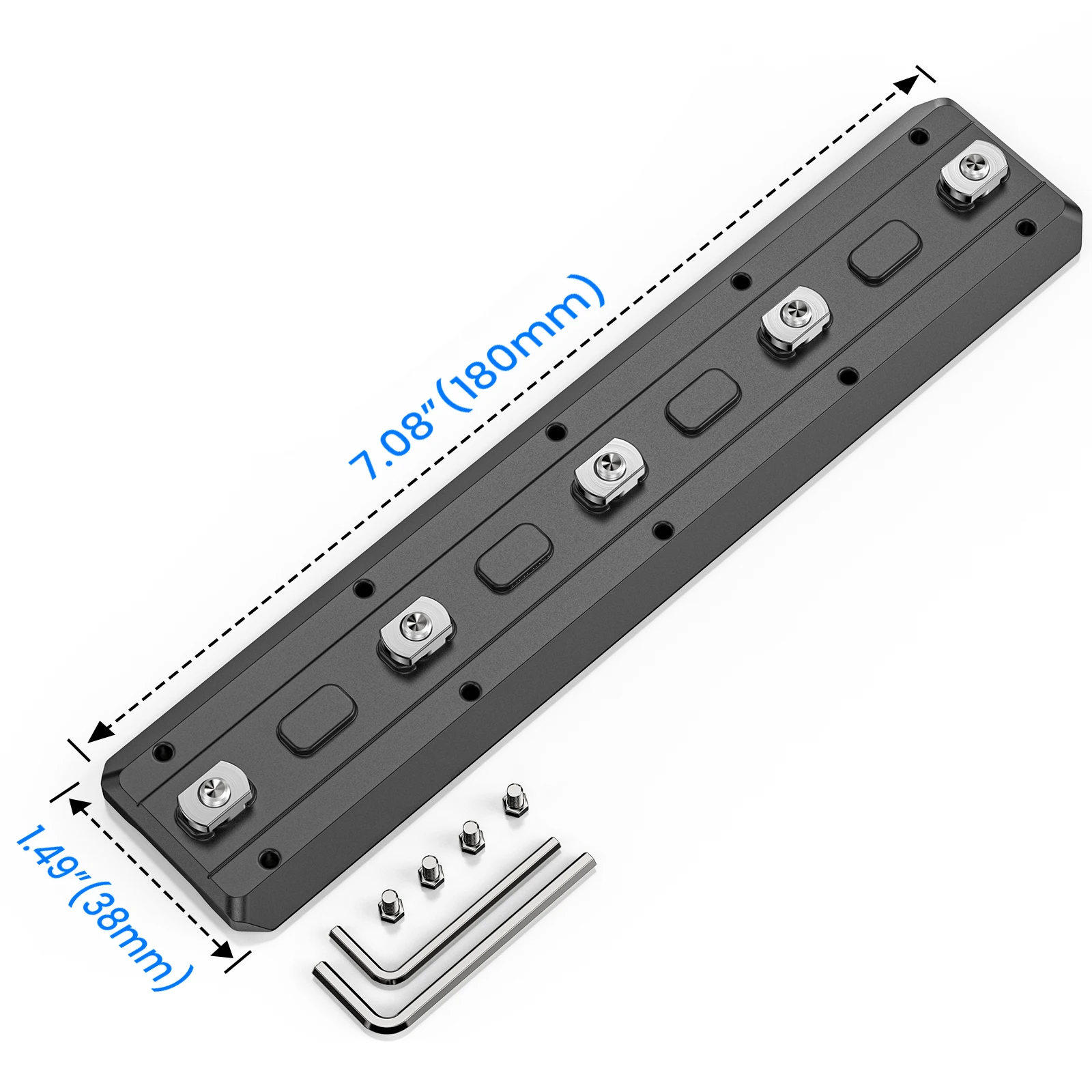 Base adaptadora para trípode Arca M-lok Rail de 3,15 pulgadas, aluminio AB45 MK80, compatible con Arca-Swiss RRS, accesorio de caza MK180