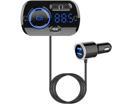 Transmisor Fm con Bluetooth para coche, adaptador de Radio inalámbrico, reproductor de música para coche, recibidor compatible con frecuencia Fm CH...