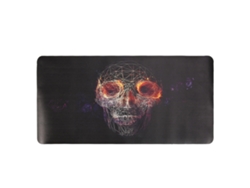 Alfombrilla de ratón grande antideslizante y estable, con estampado de calavera y rosa, accesorios para PC, oficina y hogar Vvjijilly