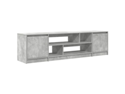Mueble de TV de madera procesada gris Vidaxl