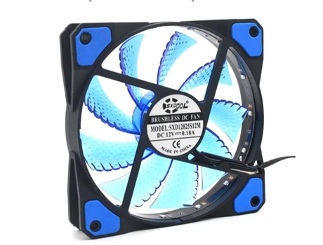 Ventilador SLOWMOOSE Ultra Silencioso (1 Tornillo - 4 Piezas - Azul)
