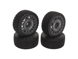 Mali pneus de Borracha para Carro Rc 1/10 com Alta Resistência Ao Desgaste para Tamiya e Hsp Rodas de Drift Preto 4 Unidades