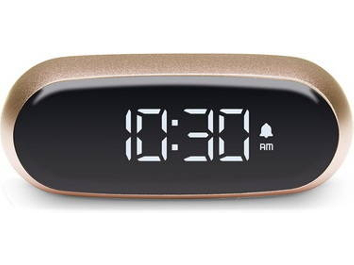 Reloj Despertador LEXON Minut (Digital - Dorado)