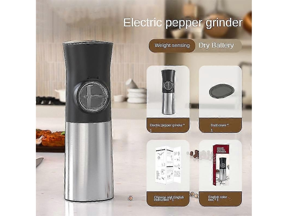 Molinillo eléctrico automático de sal y pimienta GOKOCO