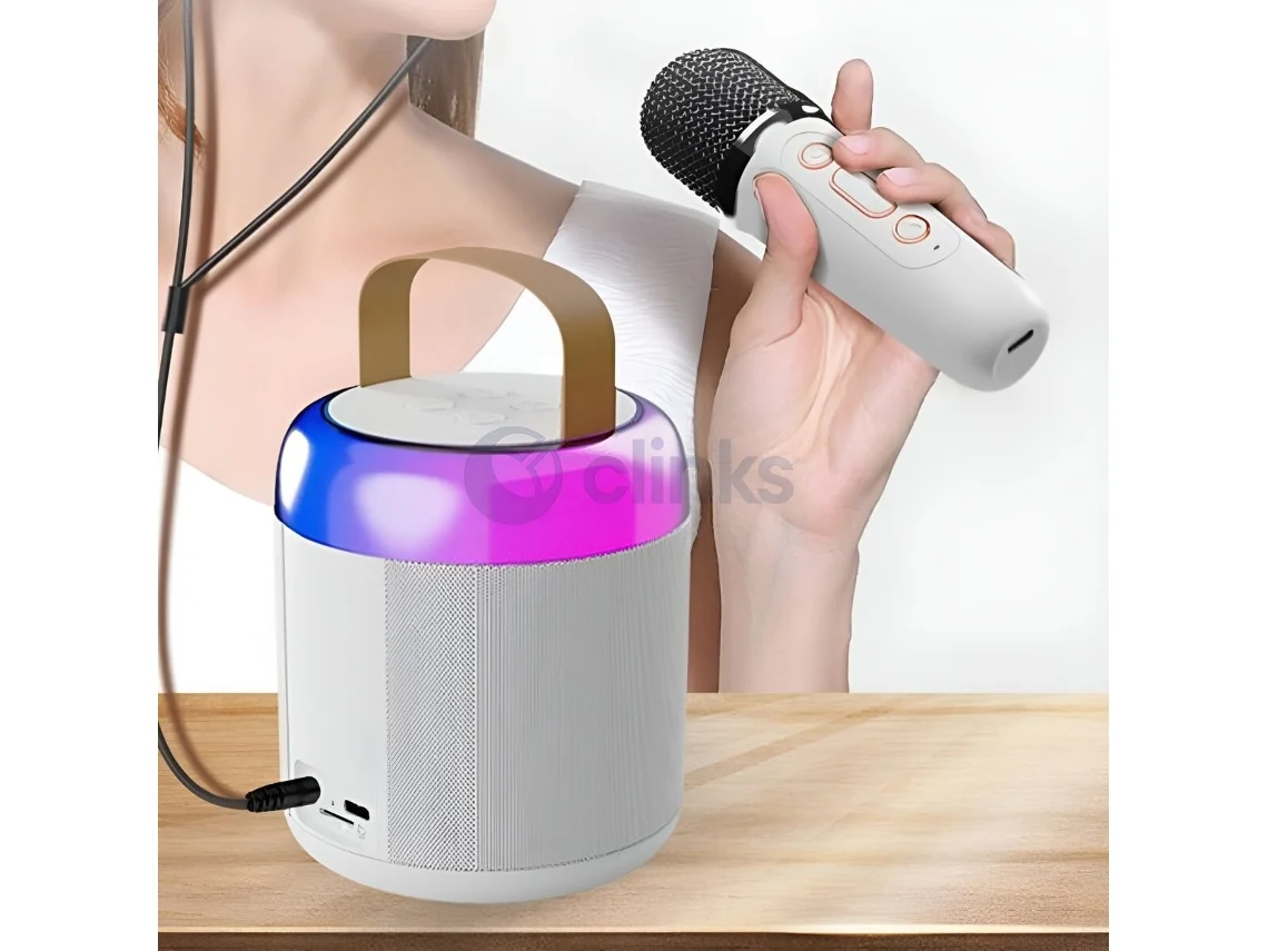 Columna y micrófono karaoke k12