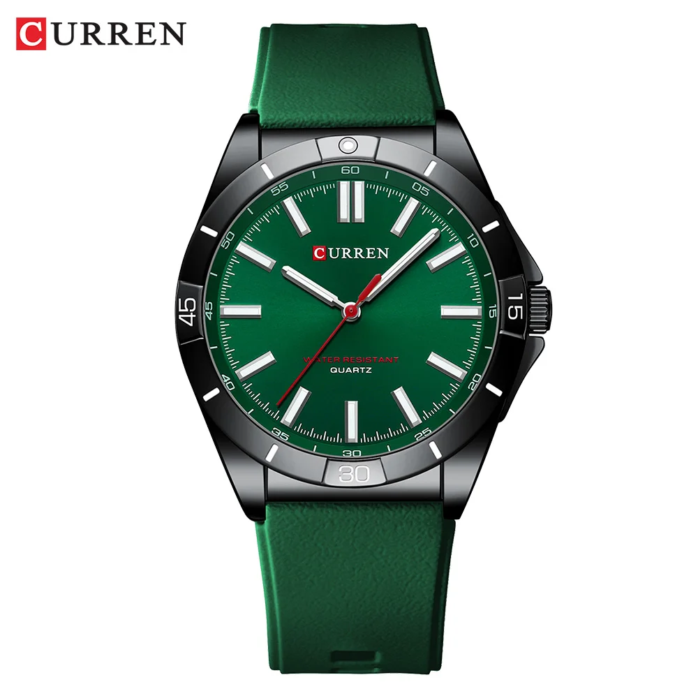 (verde) Reloj Para Hombre, Resistente Al Agua Hasta 30 Metros, Marca Líder, Informal Y Elegante.