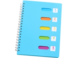 Caderno Espiral Lateral, Bloco De Notas Grosso, Caderno Escolar, Formato Azul, Diário Para Estudantes.