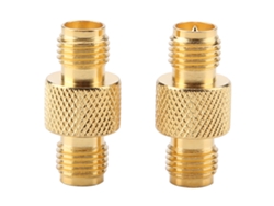 2 adaptadores coaxiales RF SMA hembra a conector RP SMA hembra (prueba)