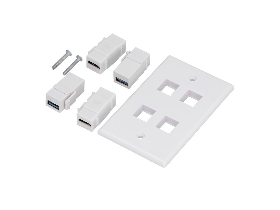 2026 Store-placa De Salida De Pared Con 2 Puertos Usb3.0 Y Hdmi Para Audio Y Video, Accesorio Para Hogar