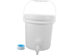 Cubo de agua para acampar, recipiente para almacenar líquidos al aire libre.