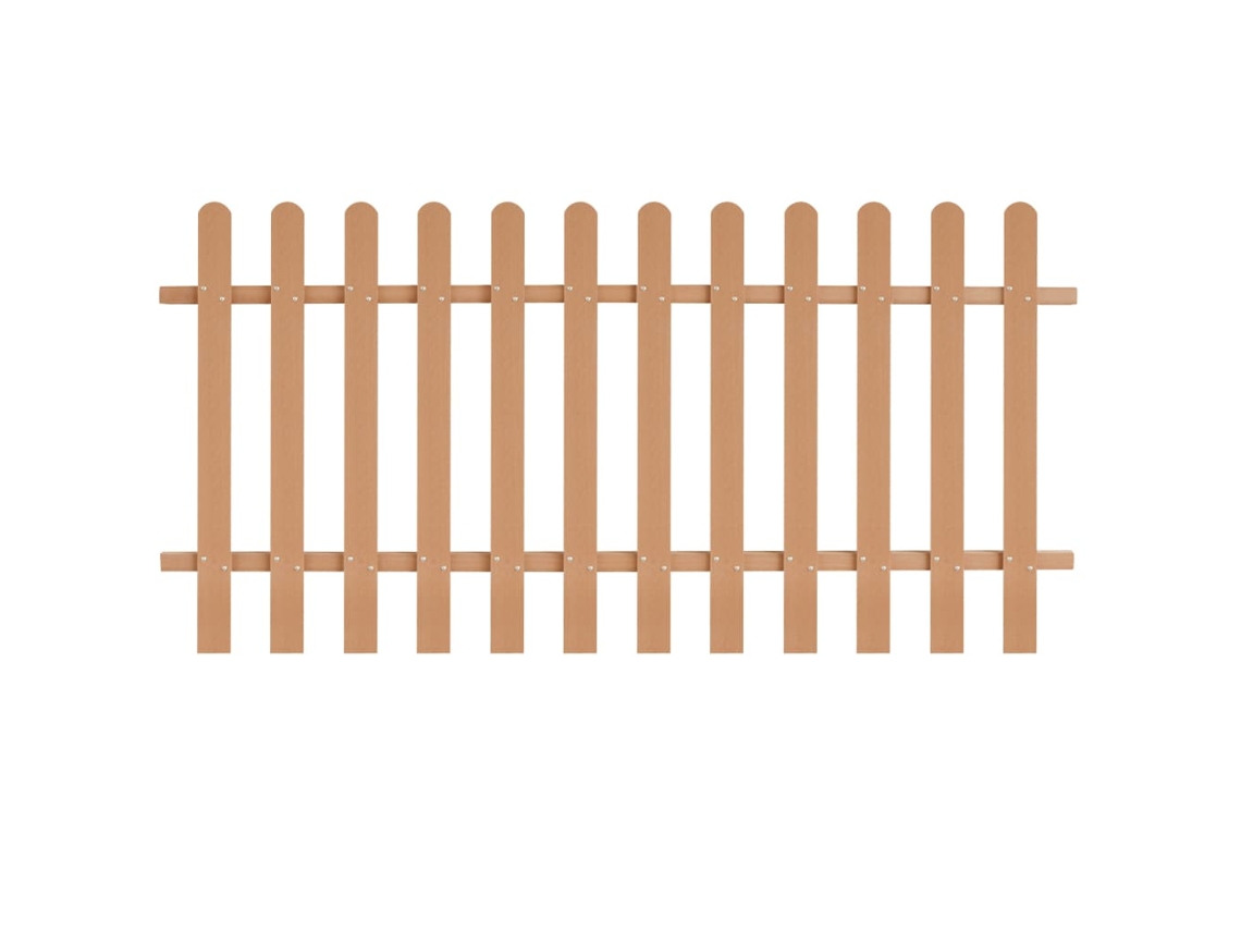 Valla de estacas WPC 200x100 cm DKD HOME DECOR