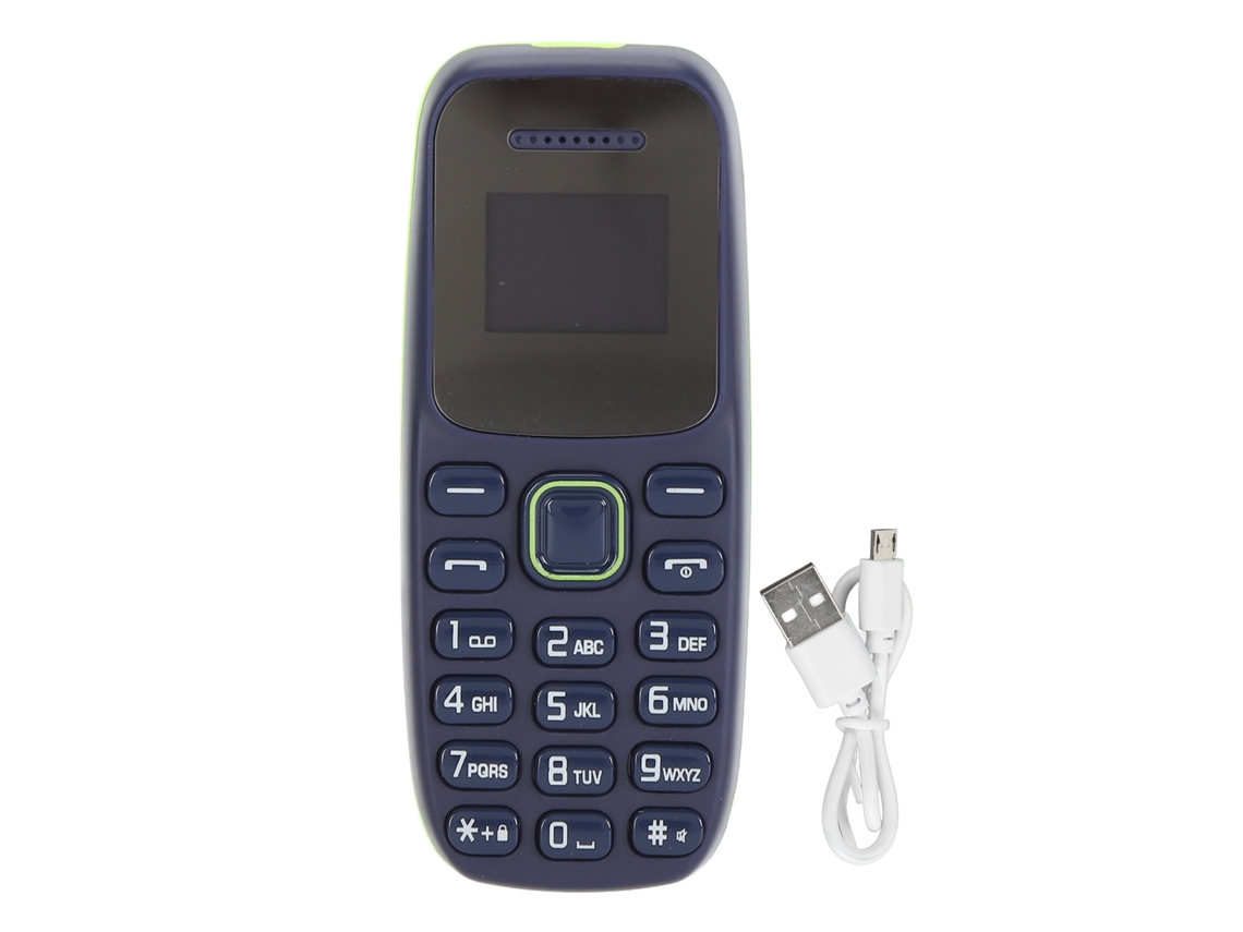Teléfono 2g Desbloqueado Para Personas Mayores, Mini Gsm, Botones Grandes, Bluetooth, Reproductor De Música, Azul.