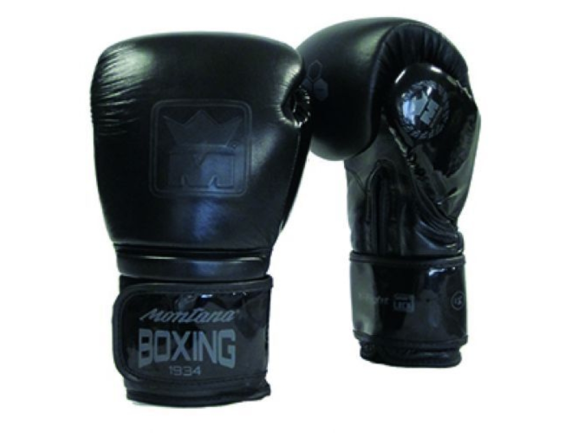 Guantes de Boxeo para Unisex MONTANA (12 oz - Negro)