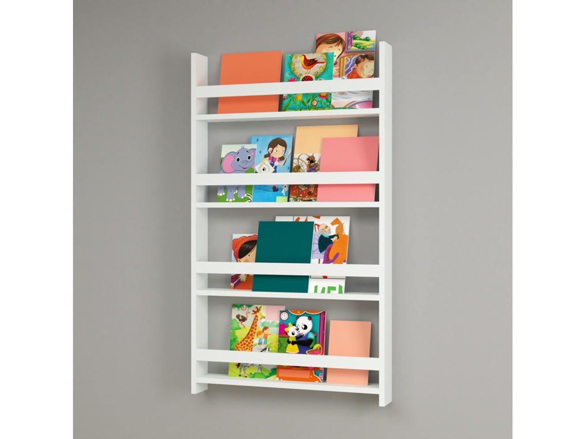 Estante de Pared [EN.CASA] (Blanco - Aglomerado de Madera - 120 x 74 x 10 cm)