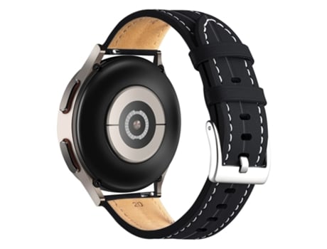 Correa de piel auténtica 22mm liberación rápida ajustable para Realme Watch 3/Huami Amazfit GTR 4/GTR 4 Pro - negro