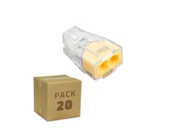 Pack 20 Conectores Rápidos 2 Entradas 0.75-2.5 mm²