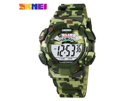 Relojes para niños Deportes al aire libre Relojes de luces LED eléctricos impermeables con camuflaje luminoso del ejército LUUCOZK