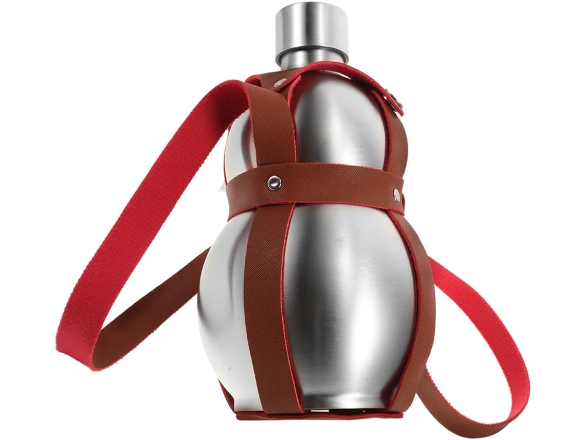 Botella De Agua De Acero Inoxidable Grueso Para Camping, 500 Ml, Botella De Agua Portátil Multifuncional Para Senderismo.
