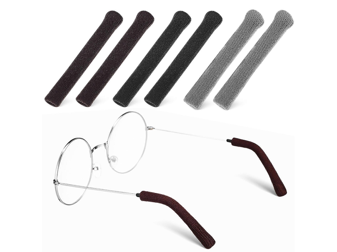 3 pares de guantes de punto antideslizantes para usar con gafas, hilo cómodo, con cierres para las orejas, varios tamaños de brazo, GOKOCO