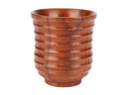 Taza Cilíndrica De Madera Natural Para Té Y Agua, Ideal Para Regalar O Coleccionar.