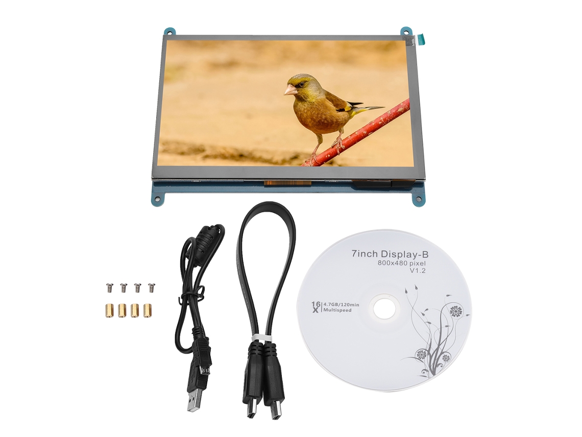 Pantalla Táctil Lcd Hdmi De 7 Pulgadas Para Raspberry Pi (800x480) Monitor De Computadora